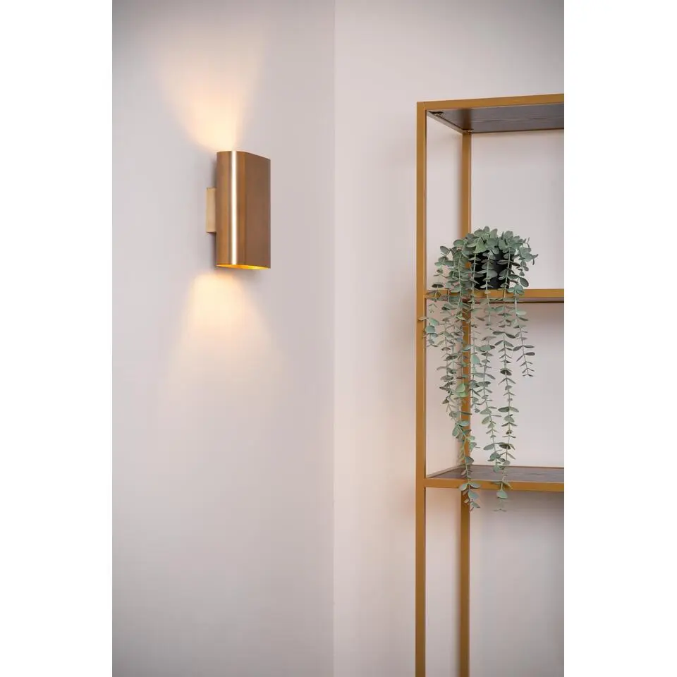 Lucide OVALIS Wandlamp - Mat Goud / Messing