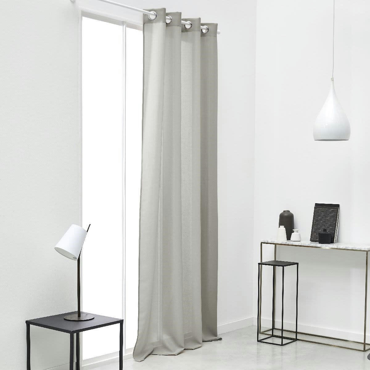 CORTINA MEVAK - Rideau en Polyester Beige 140x240 cm