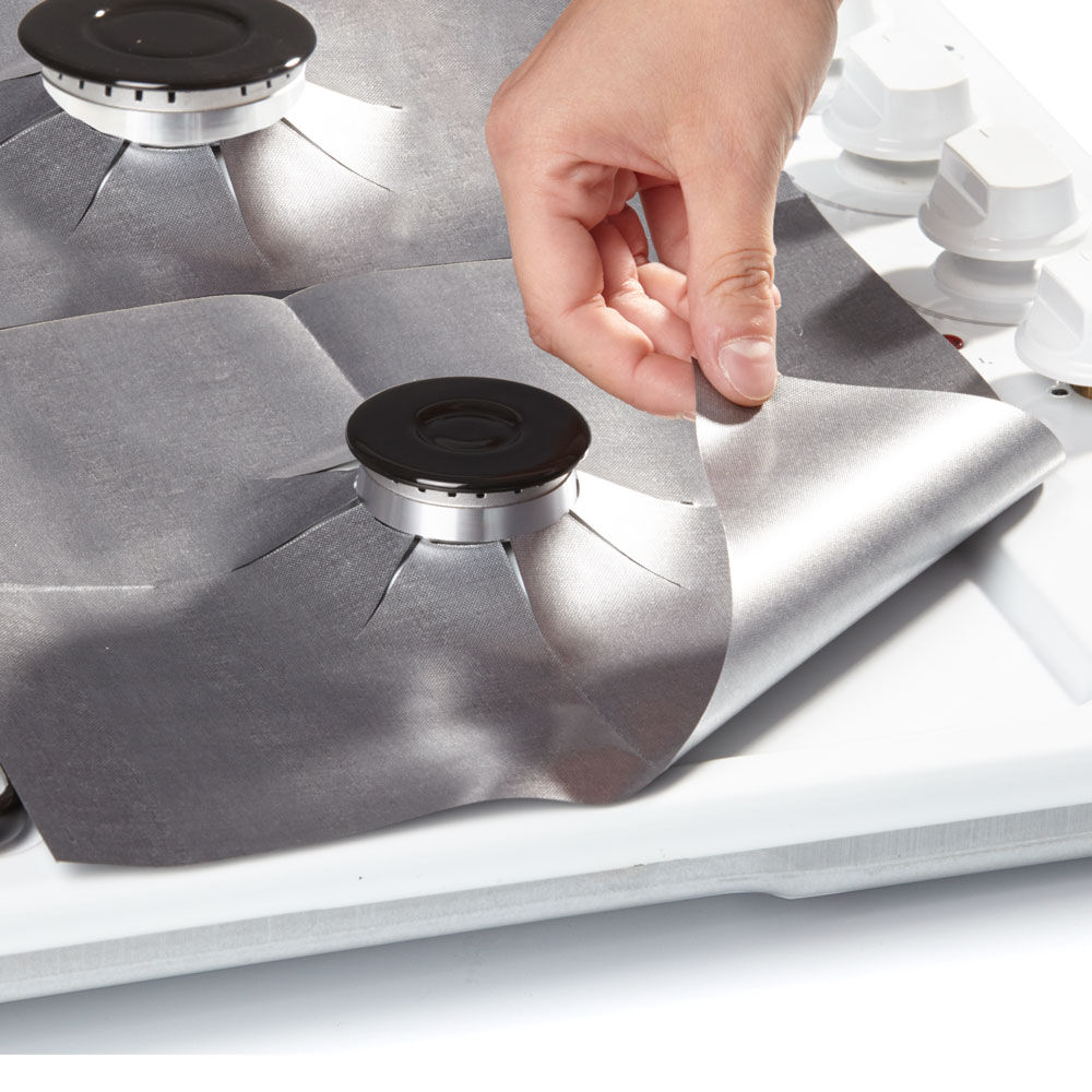 Protection pour cuisinière grise x4
