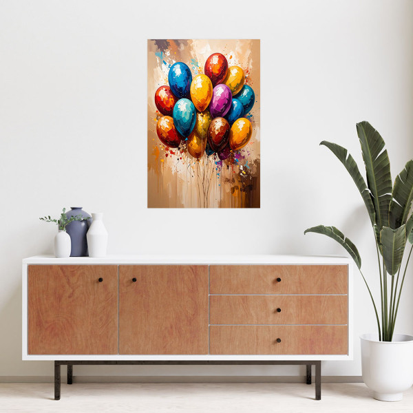 Naklejka na ścianę Feeby Kolorowe Balony Abstrakcja 20x30