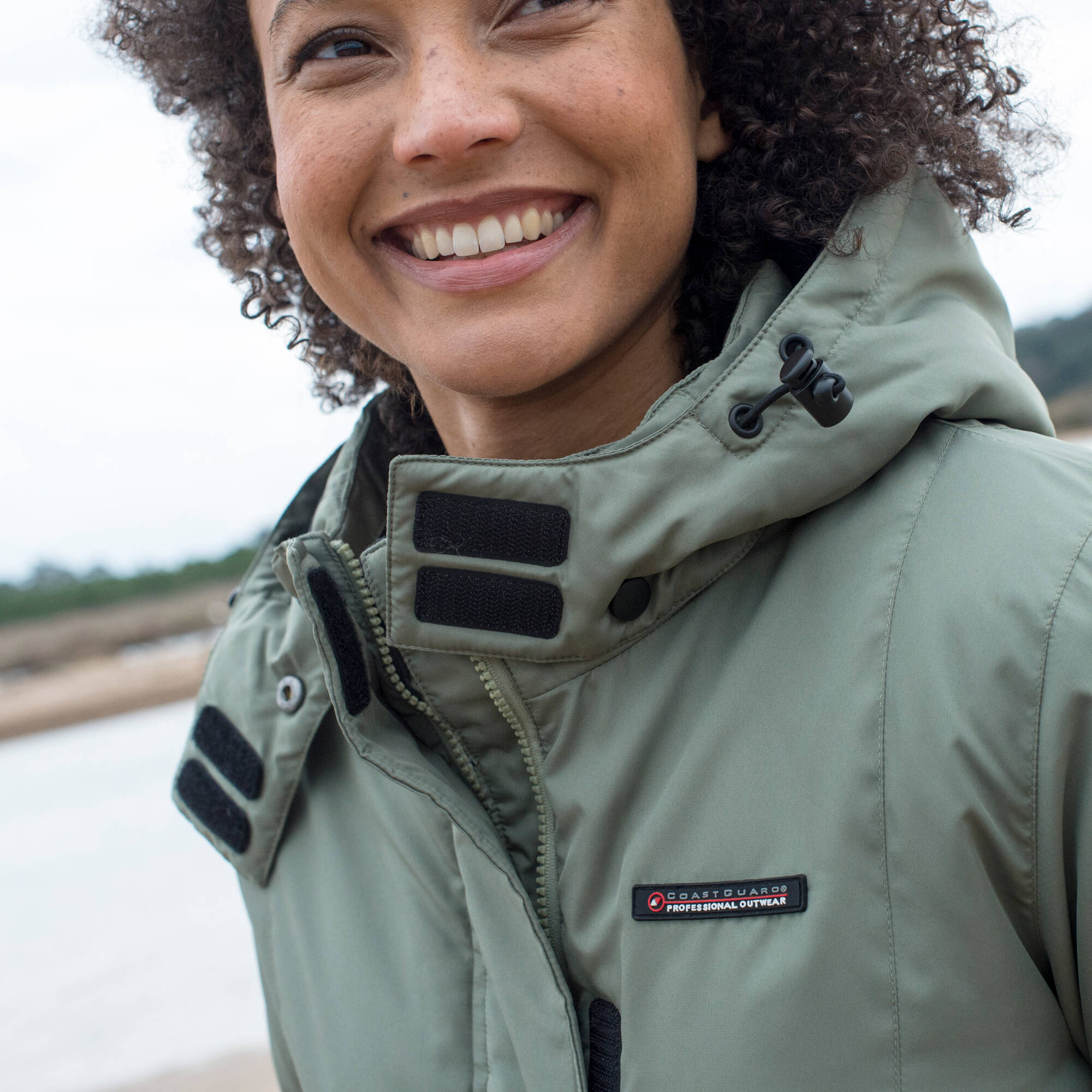 Parka imperméable doublée polaire unie