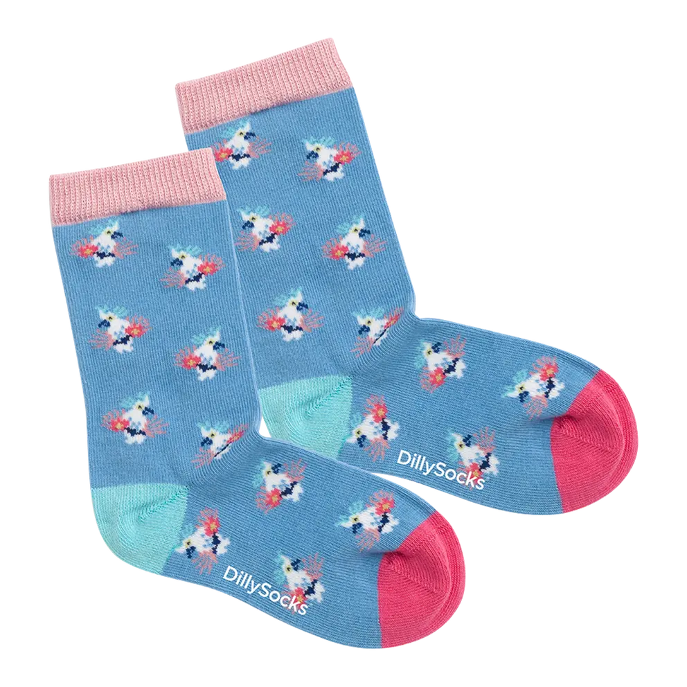 Kindersocken Tropical Bird Of Paradise
