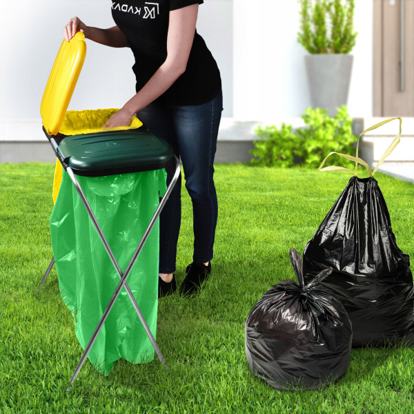 Kadax Stojak Na Worki Do Śmieci Kosz Stelaż 2x120L