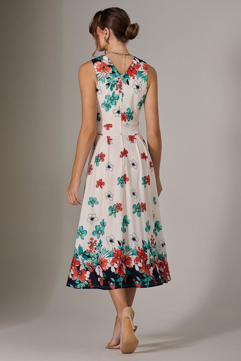 Jolie Moi Jersey Sleeveless Midi Dress