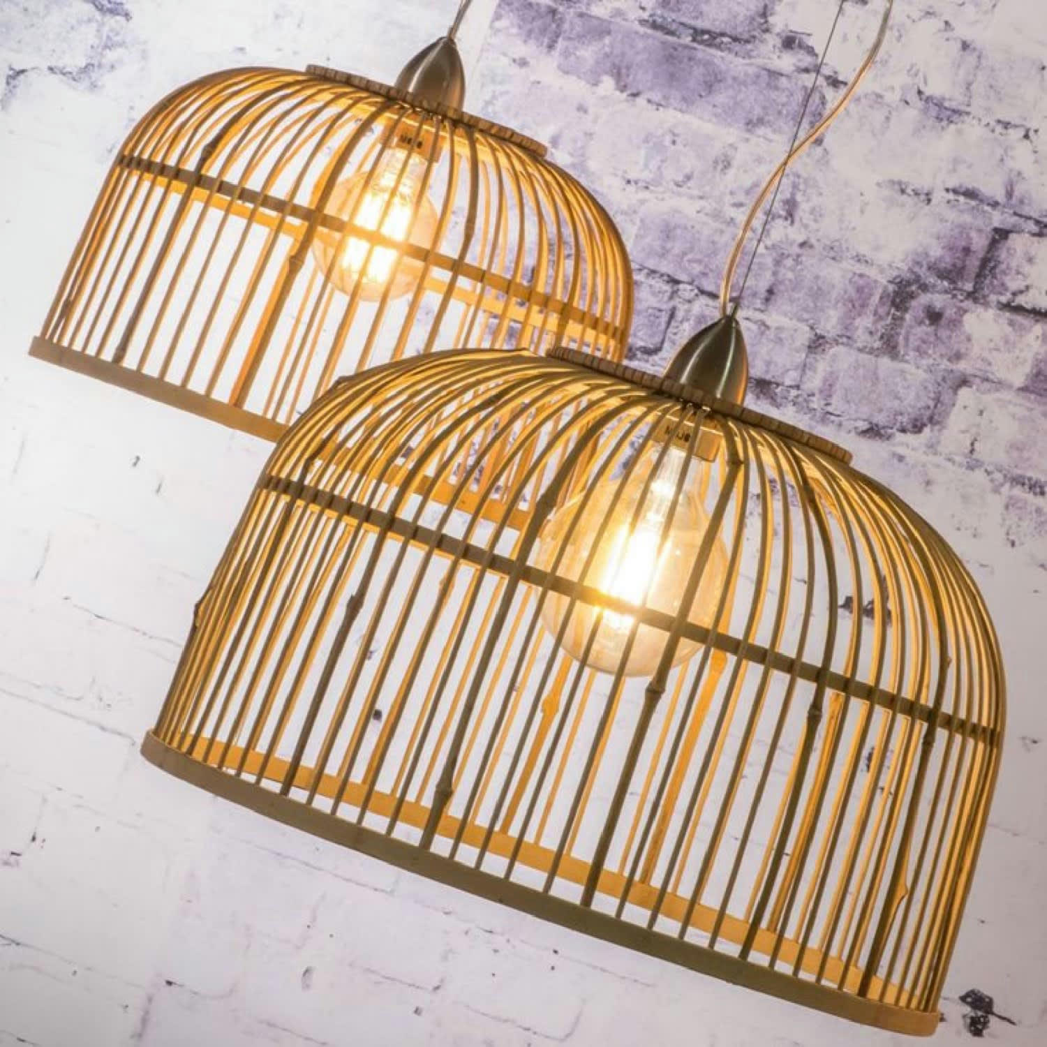 BORNEO - Suspension bambou déportée D52cm