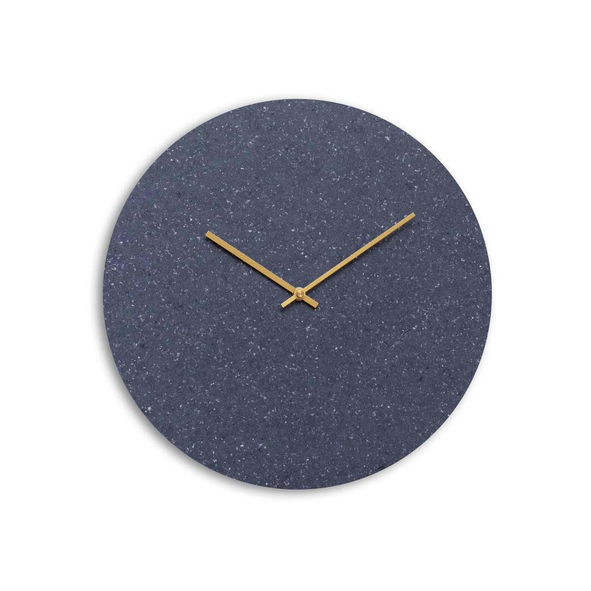 - Horloge murale en fibres textiles bleu D38cm