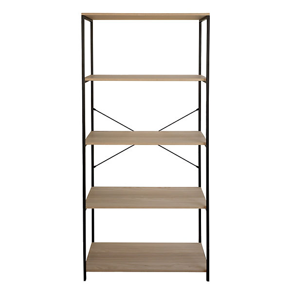 étagère de rangement 5 niveaux métal et effet bois Box &Beyond