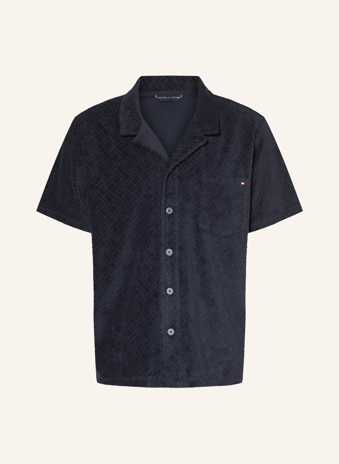 TOMMY HILFIGER Resorthemd Comfort Fit aus Frottee