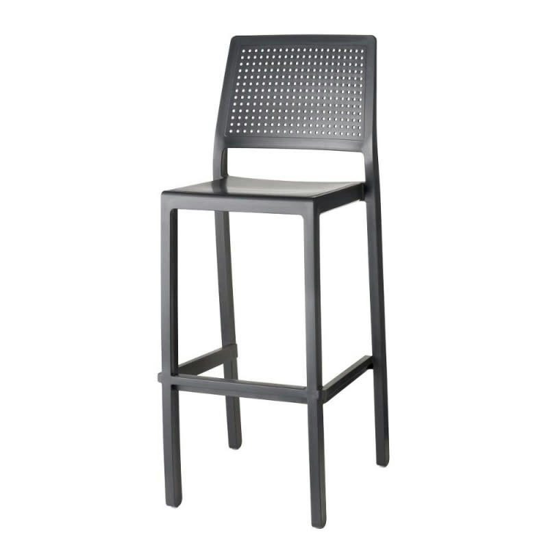 EMI - Tabouret design en plastique anthracite