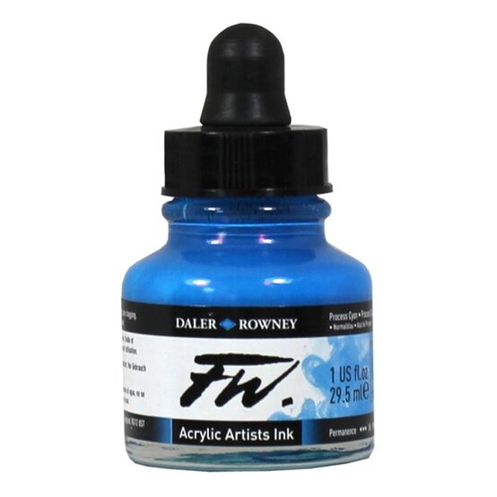 Daler-Rowney Process Cyan FW Artists Ink 29.5ml