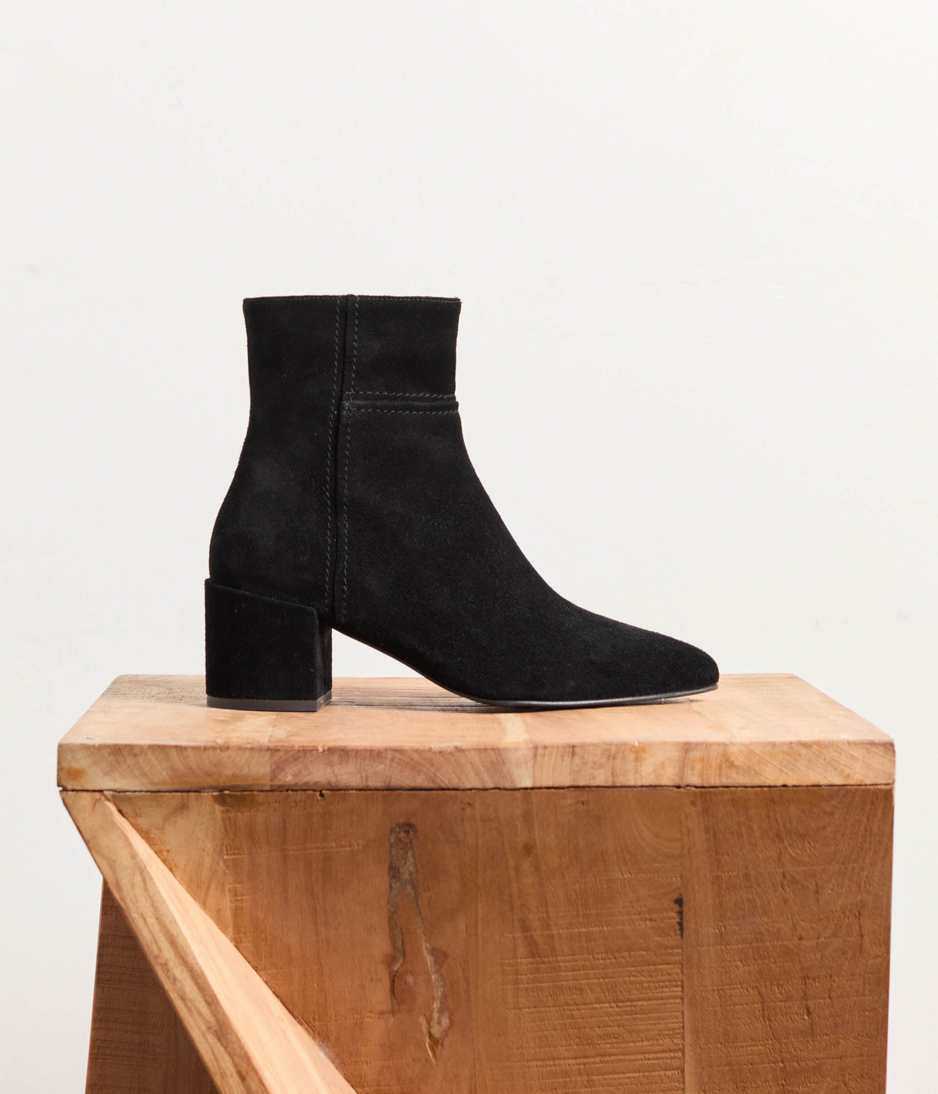 Boots velours noir Doris
