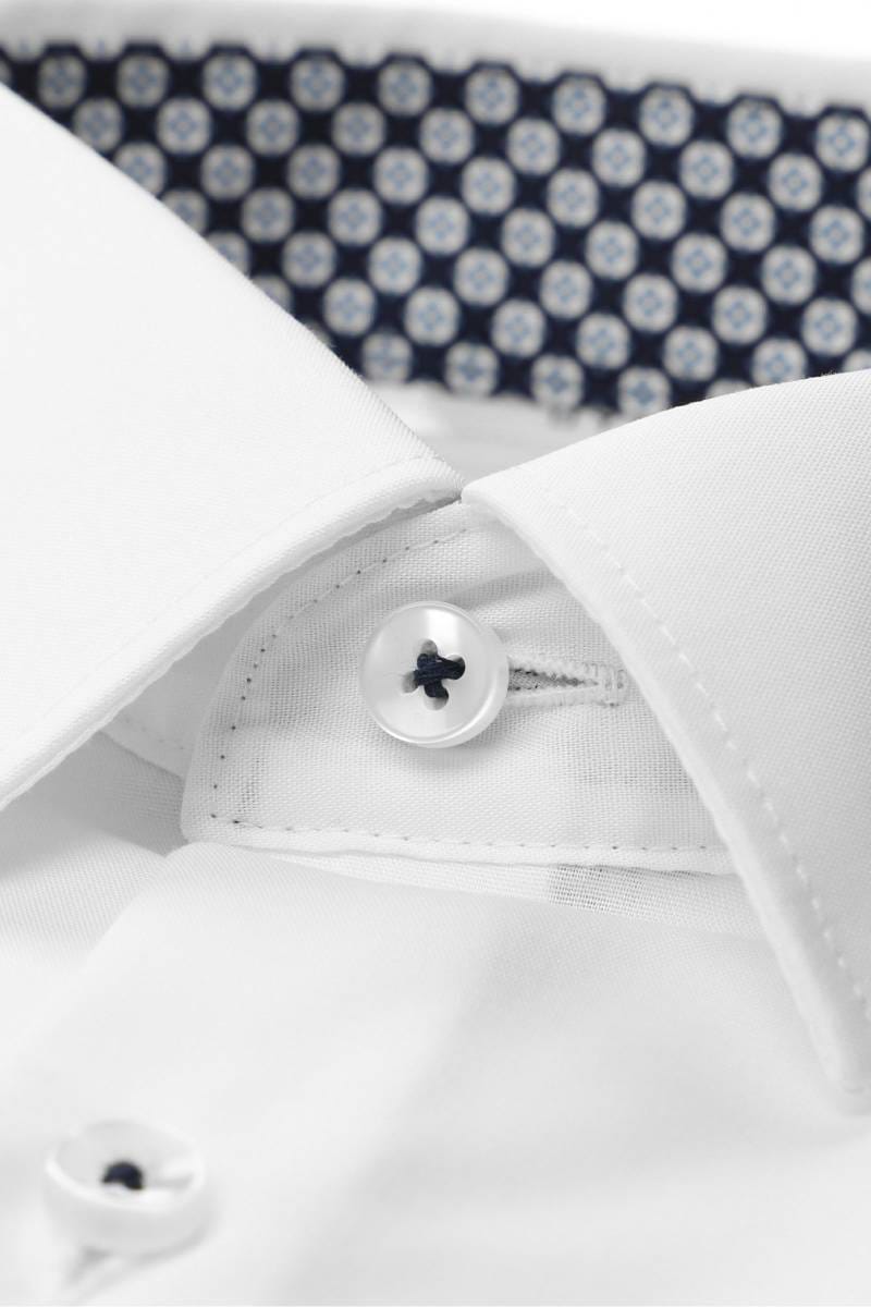 ETERNA Super Slim Dynamic Cotton Hemd weiss, Einfarbig