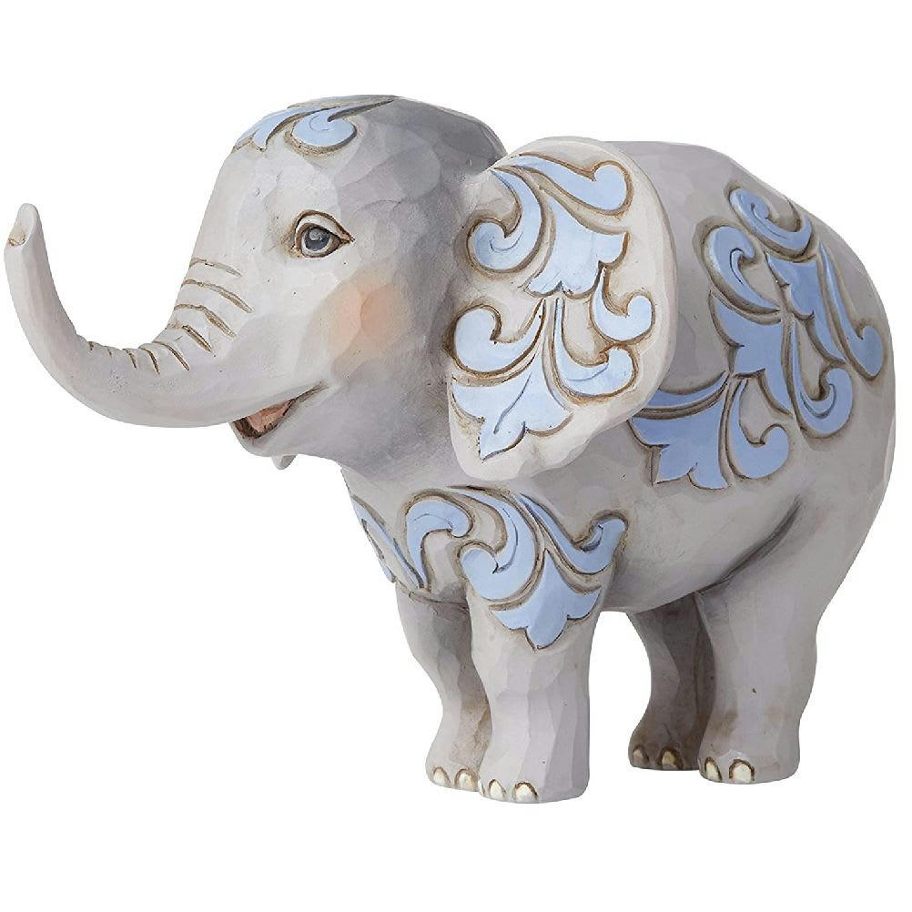JIM SHORE - Statuette éléphant en résine H8cm