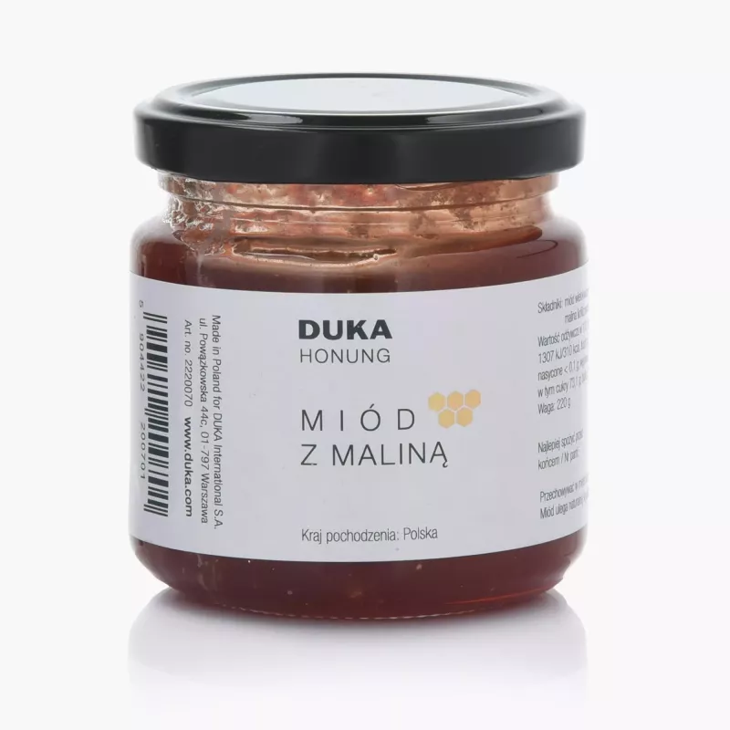 Miód z maliną DUKA HONUNG 220 g
