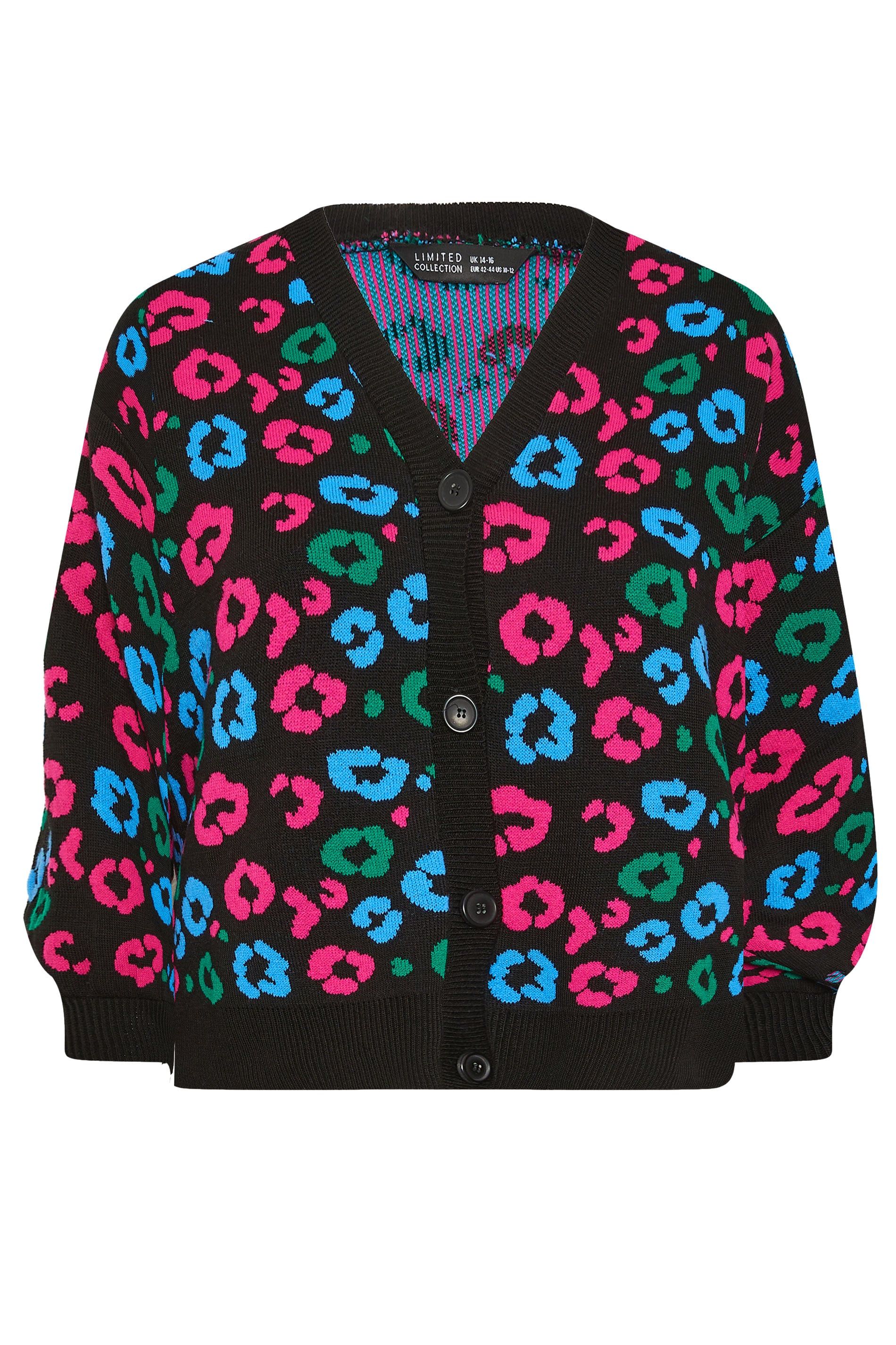 Yours Leopard Print Balloon Sleeve Cardigan