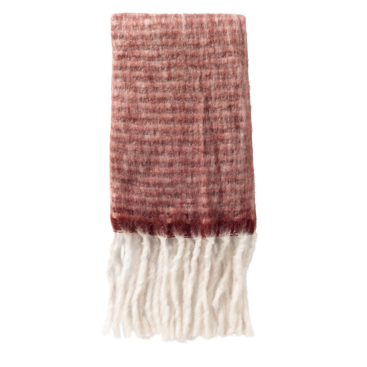 PHOEBE - plaid 140x180 cm - gemêleerd - Pomegranate - rood