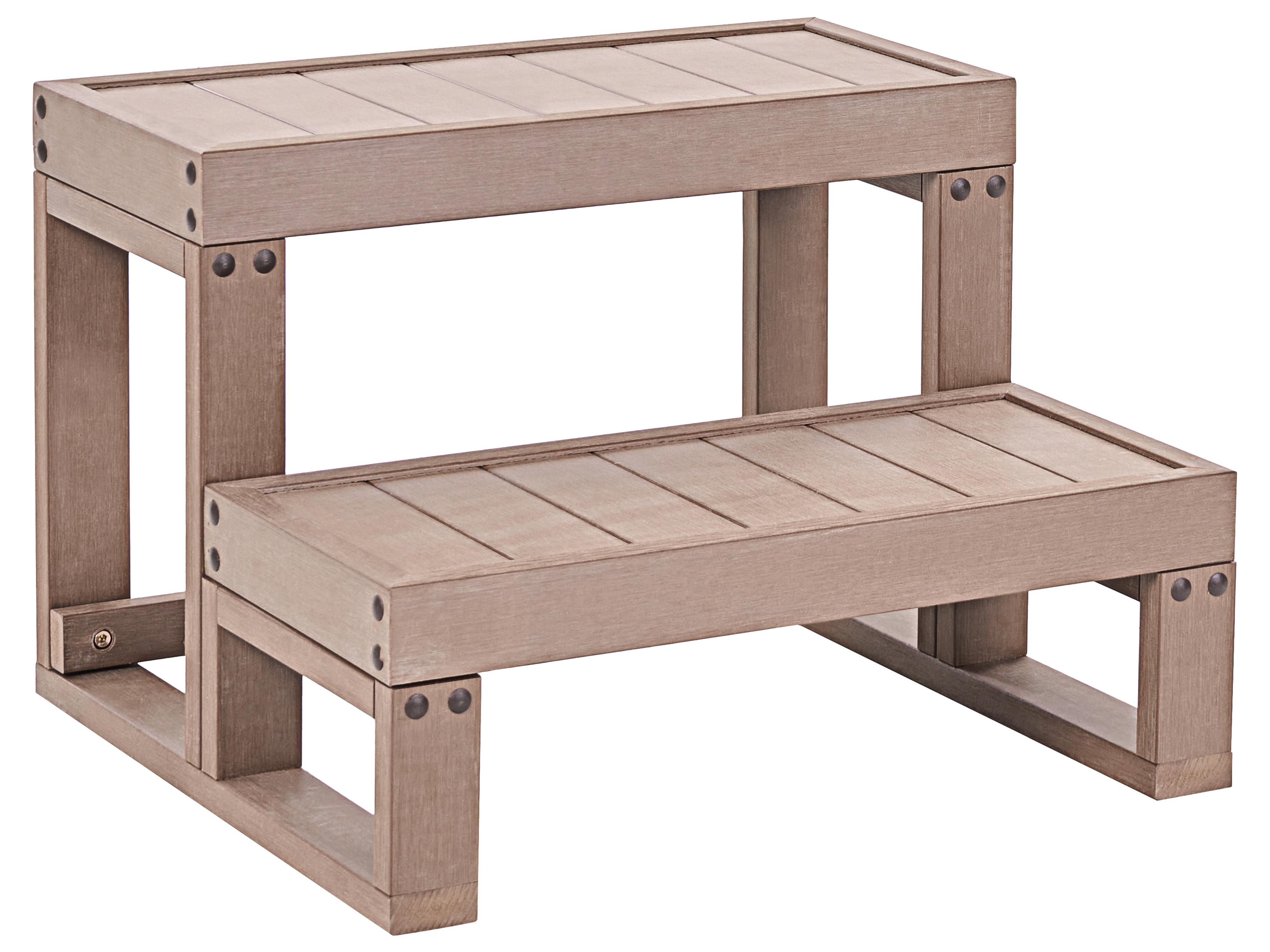 Hot Tub Steps LIMAY Brown