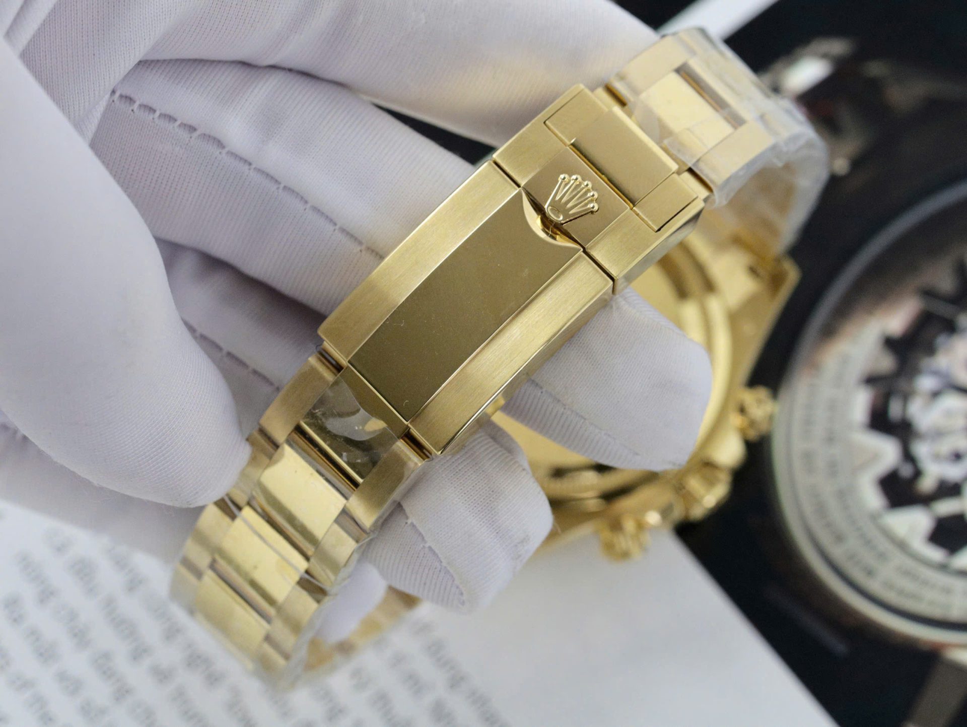 Rolex Daytona 126508 YG Plated Champagne Dial 40mm Oyster Super Clone