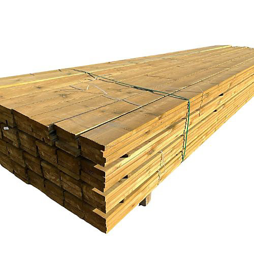 Lot de 20 lattes (5 m2) en bois de pin traité 2x12x210 cm