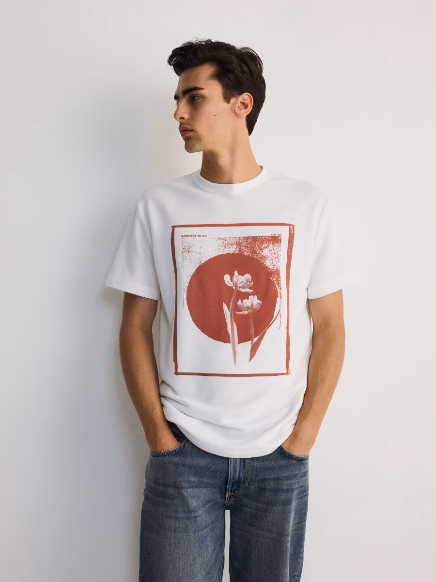 Boxy T-Shirt With Print