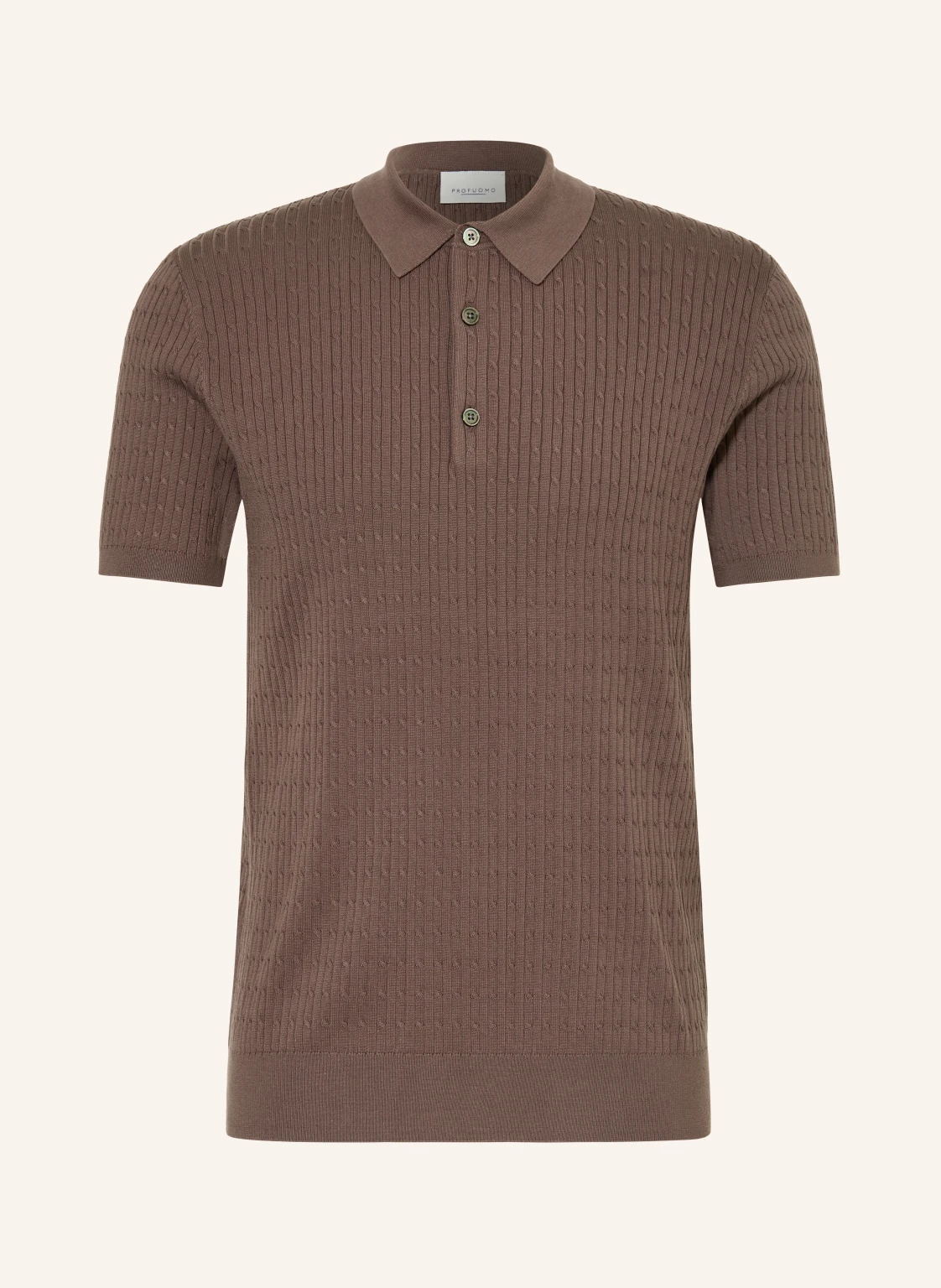PROFUOMO Strick-Poloshirt
