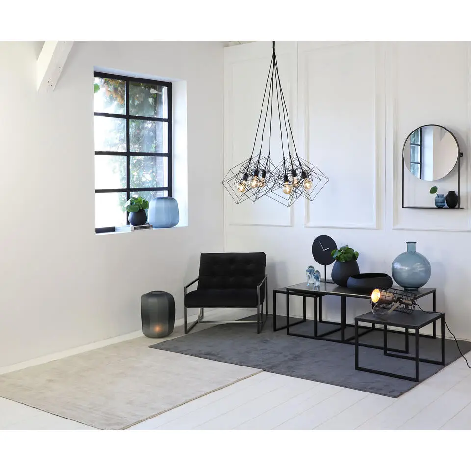 Tafelklok Waiwo - Mat Zwart - &Oslash;30x45 cm