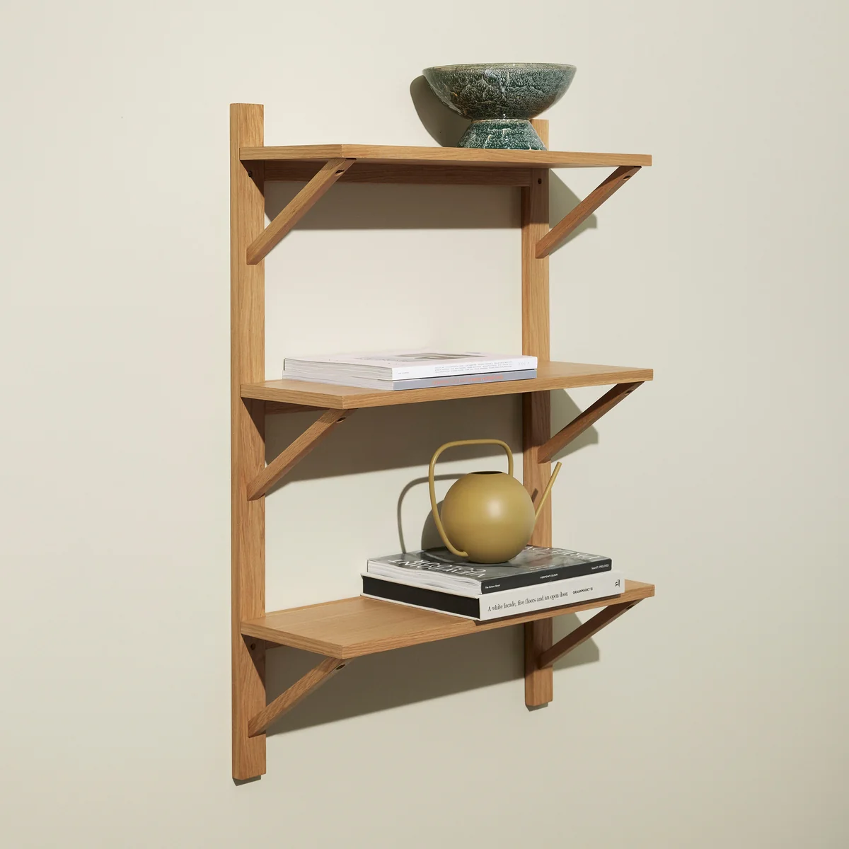 Hübsch Interior - Triarch Wandregal, 70 x 100 cm, Eiche