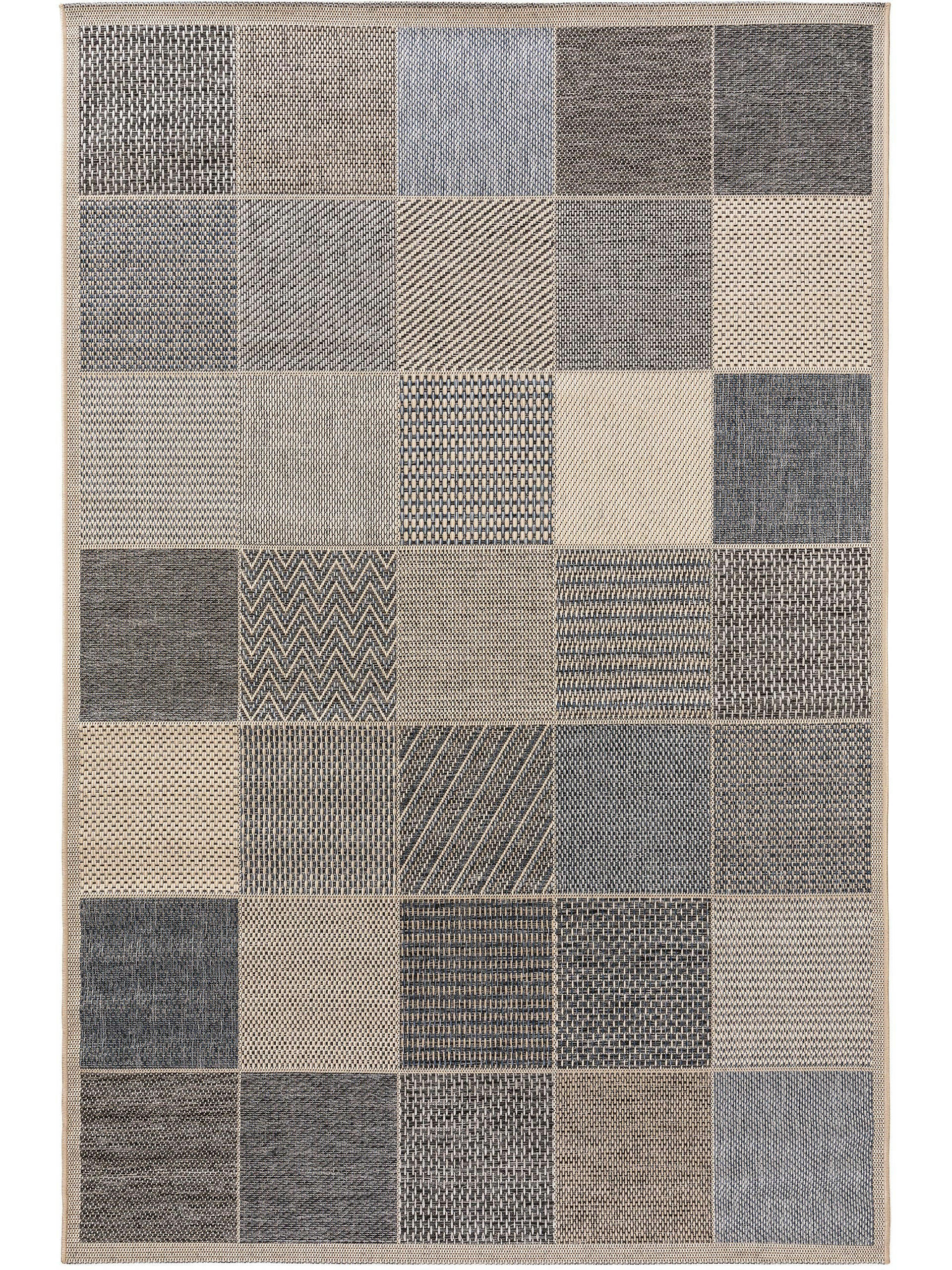 RIVER - Tapis d'extérieur & intérieur bleu 100x150