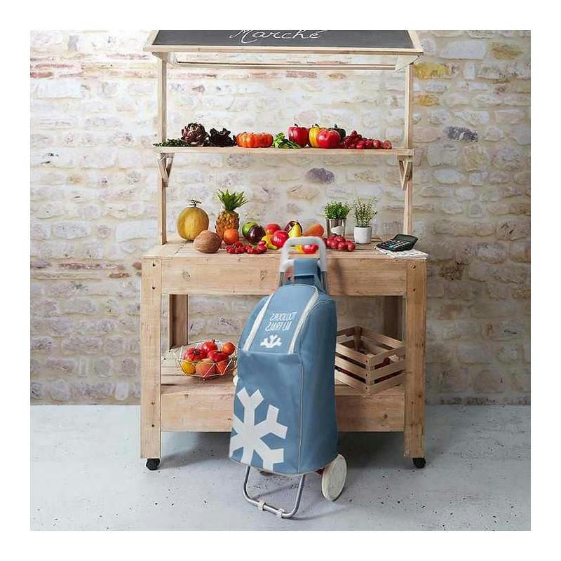 - Chariot de courses avec compartiment fraicheur