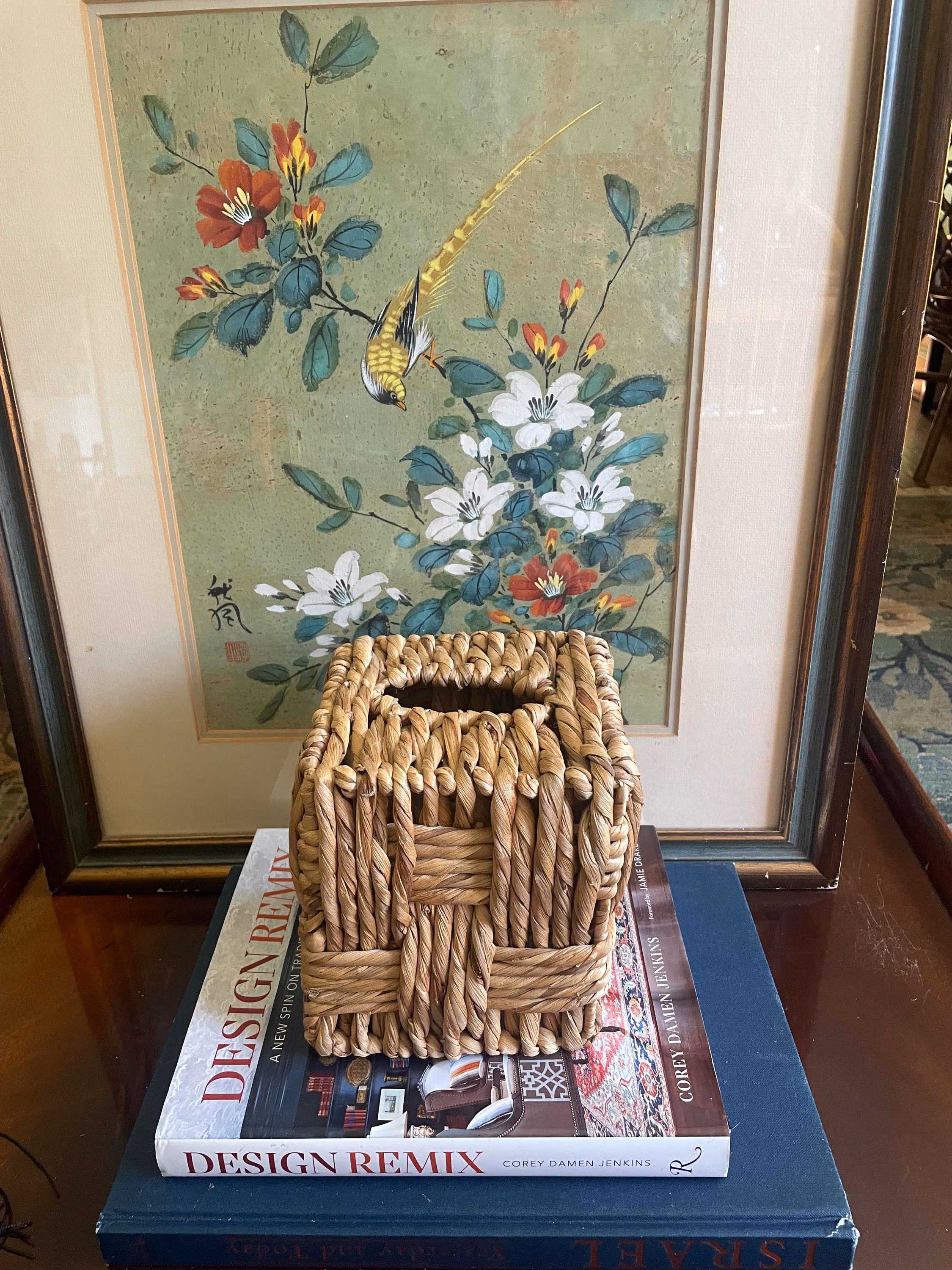 Vintage Sisal Tissue Box Cover