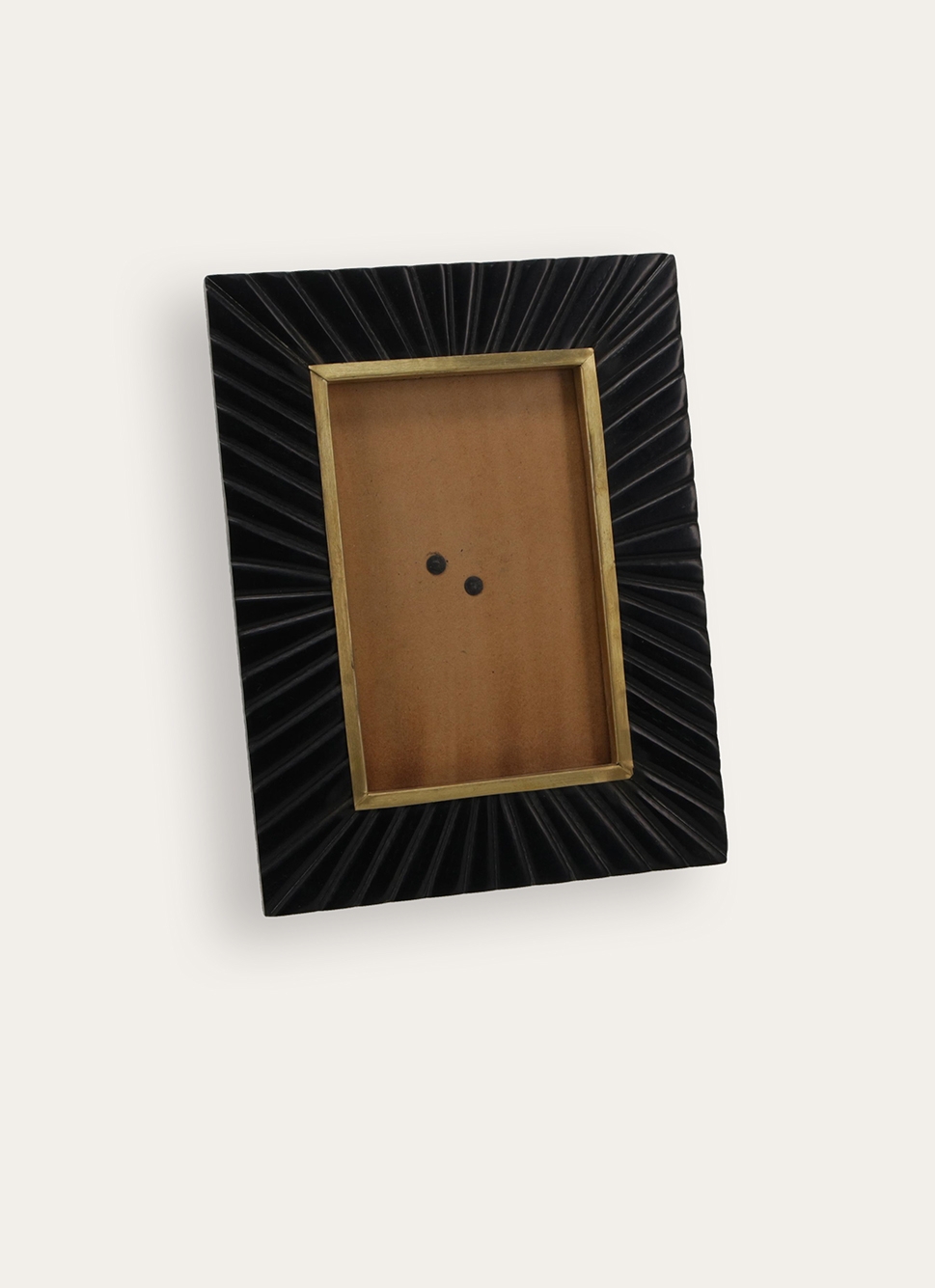 CADRE PHOTO RELIEF AVEC LISERET DORÉ NOIR/DORE
