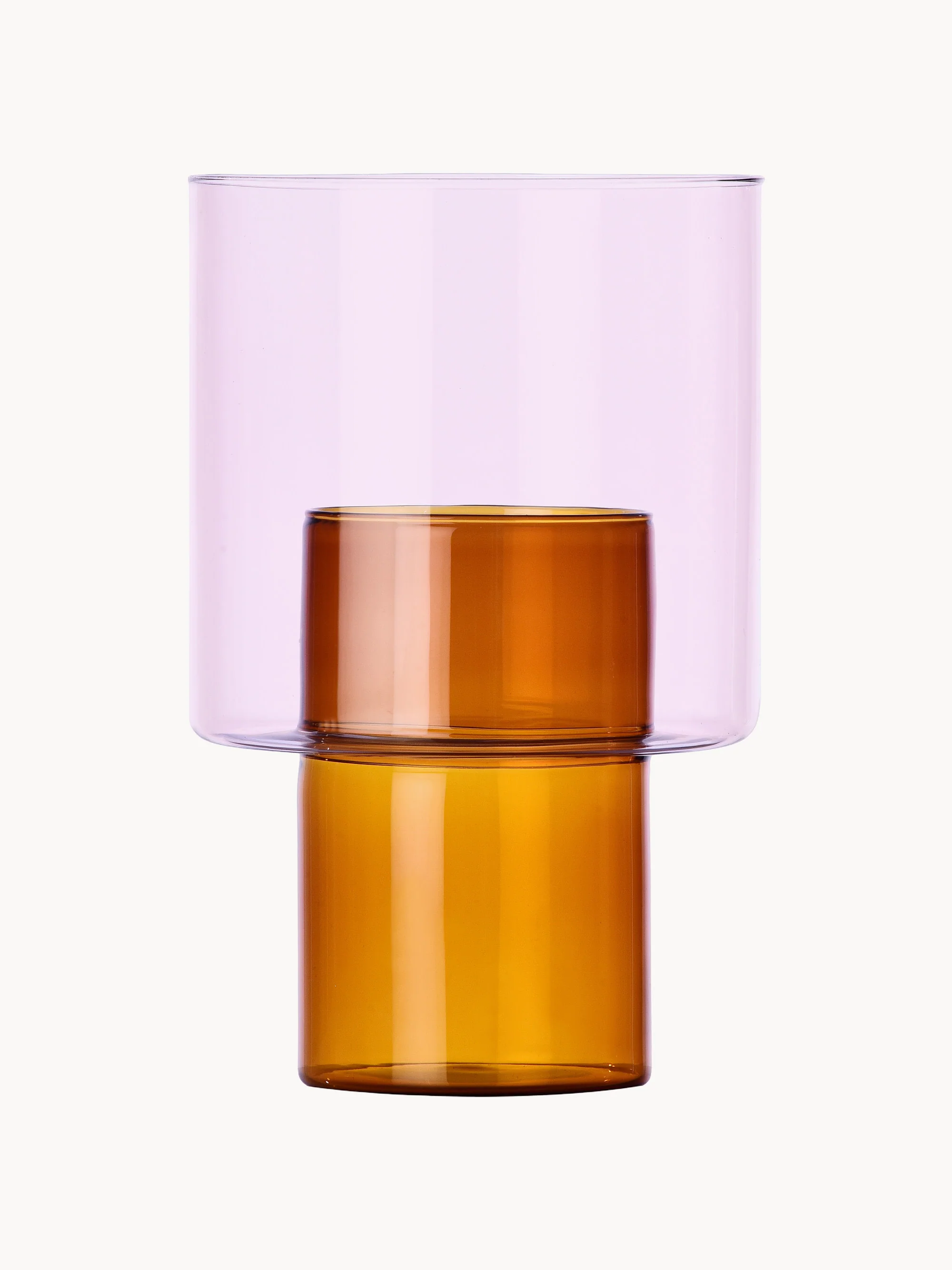 Handgefertigte Glas-Vase Boreale, H 21 cm