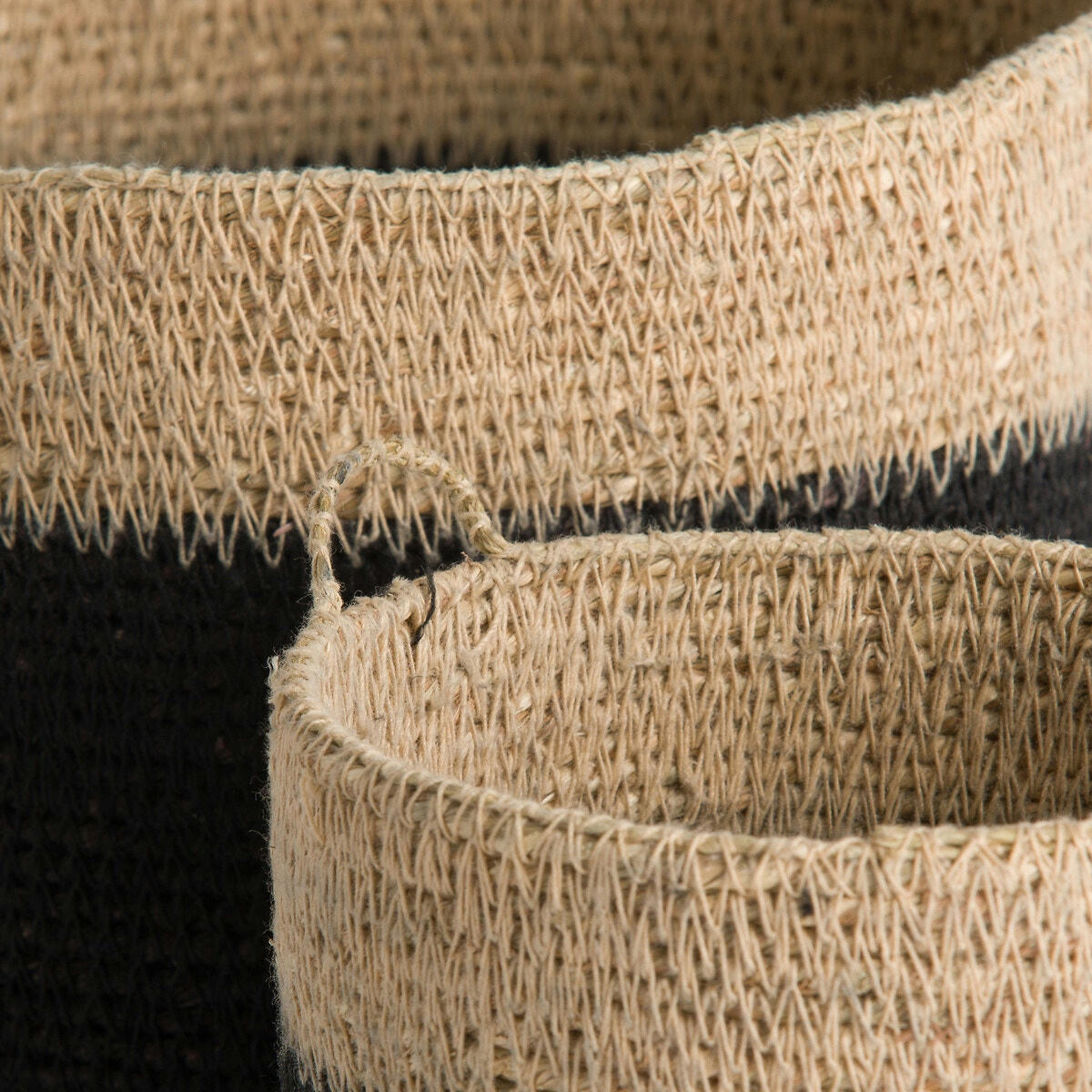 Lot de 2 paniers muraux en herbier, Saski