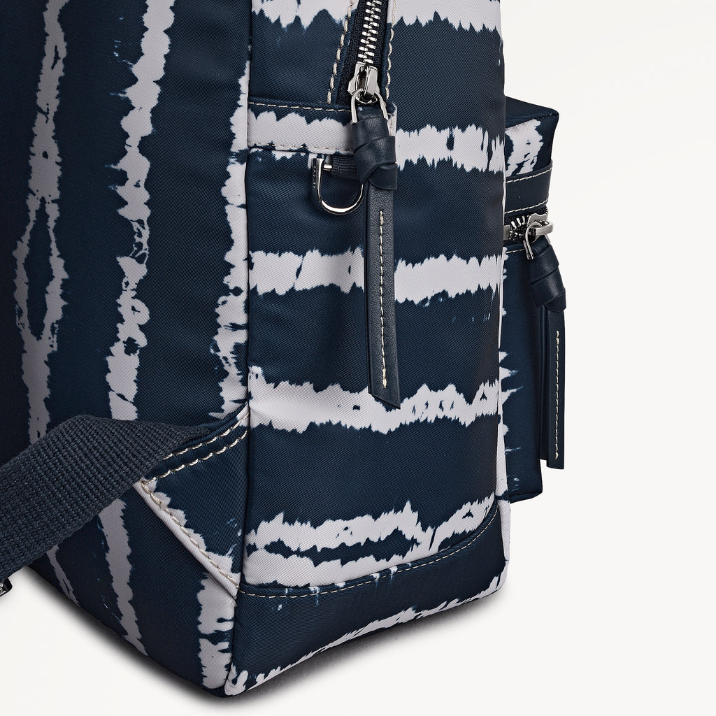Halley Row - Tie Dye Stripe - Medium Ziptop Backpack