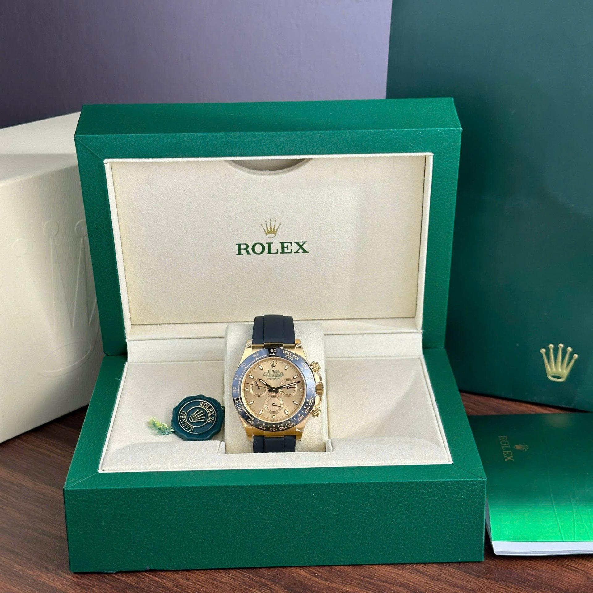 Rolex Daytona 116518LN YG Plated Champagne Dial 40mm Oysterflex Super Clone