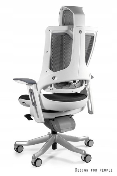 Fotel ergonomiczny WAU 2 biały/czarny siatka/tkanina