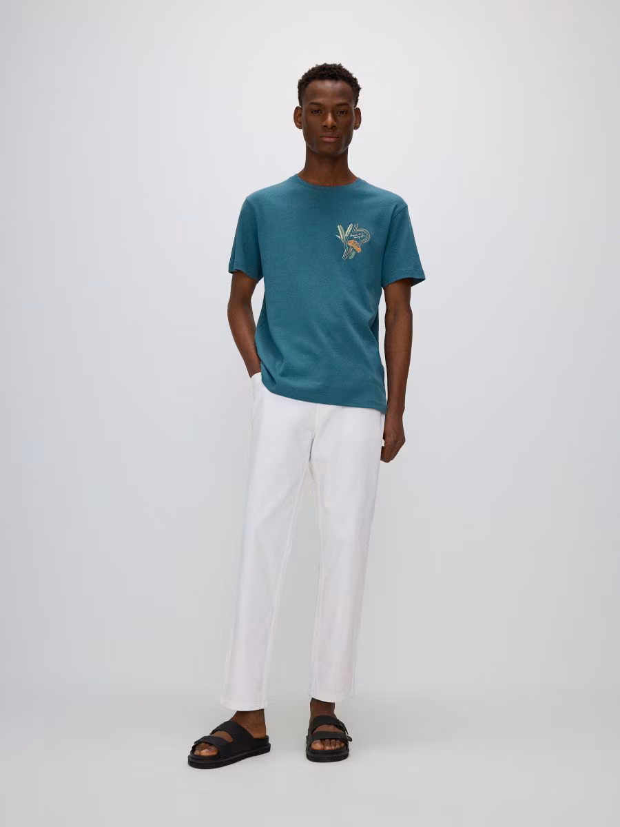 Regular Fit T-Shirt With Embroidery