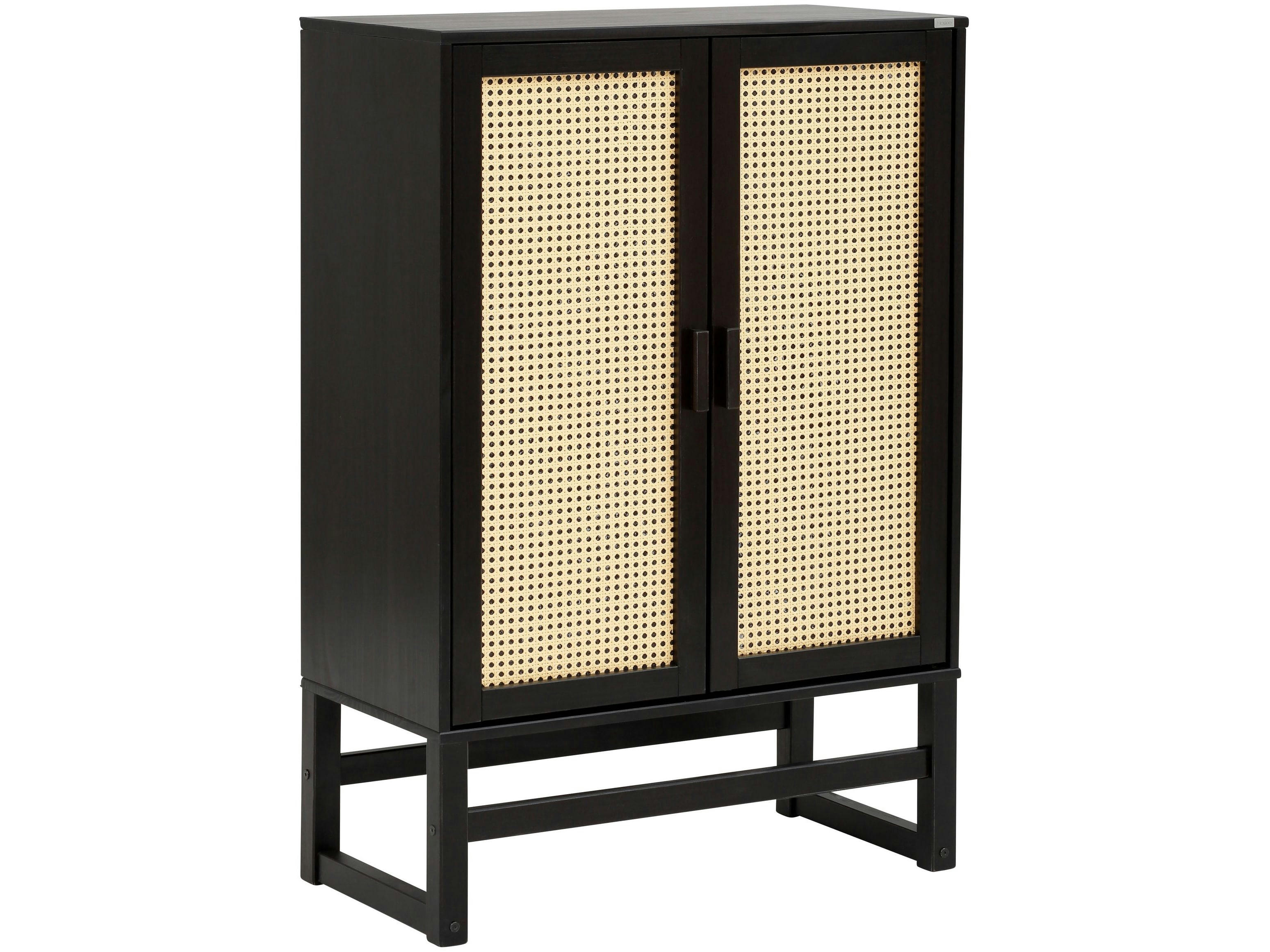 JOLENE - Armoire 2 portes en pin massif expresso