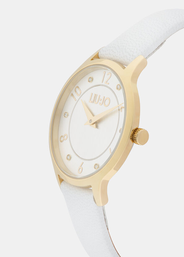 Orologio con cinturino in pelle