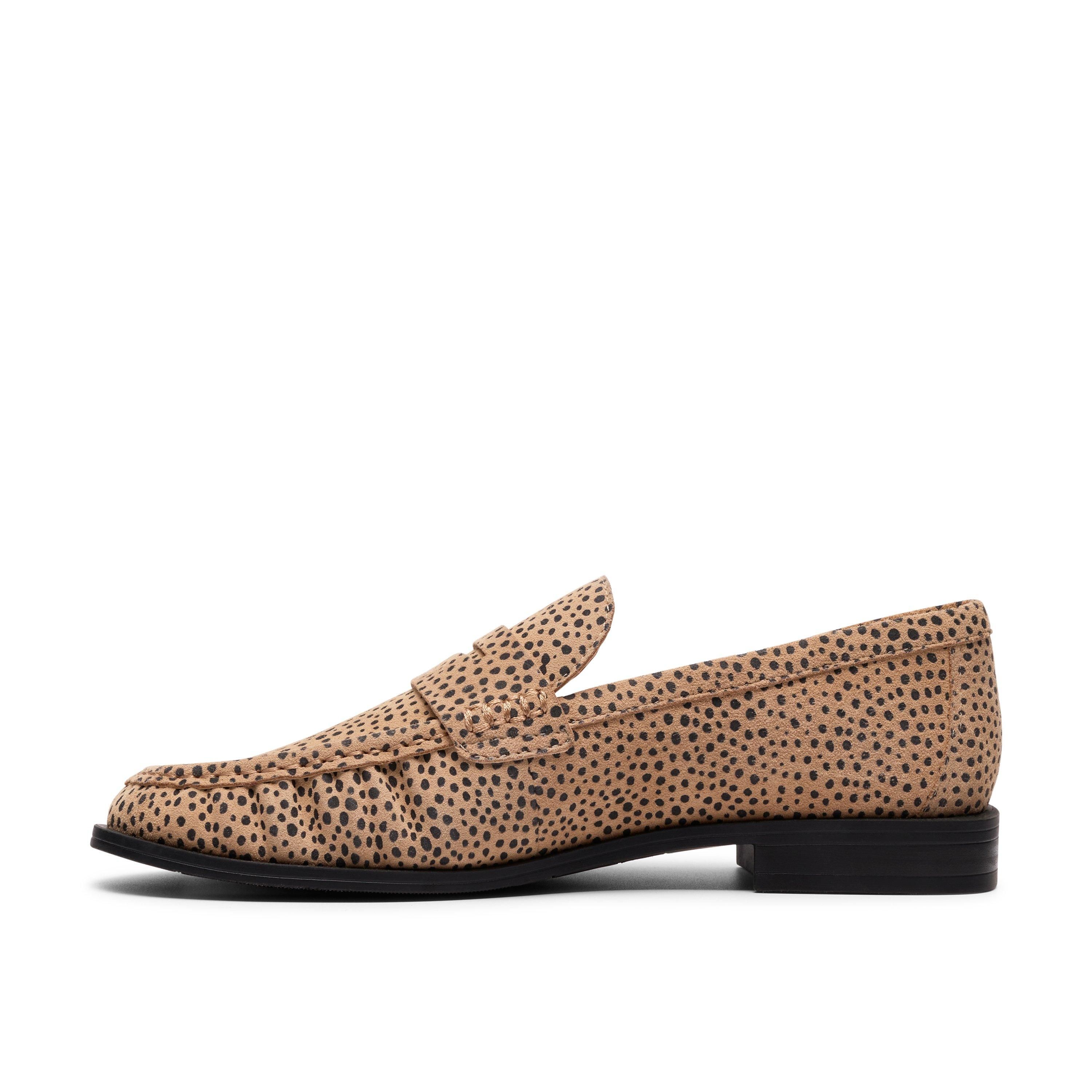 Clarks Alixea Walk Animal Print Loafers,Slip Ons