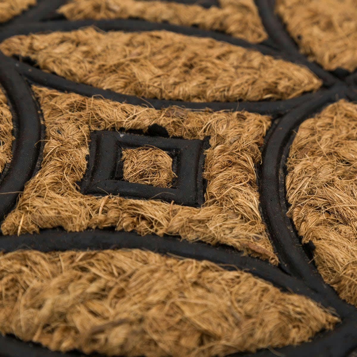 PANAMA - Paillasson en caoutchouc et coco 60x40cm