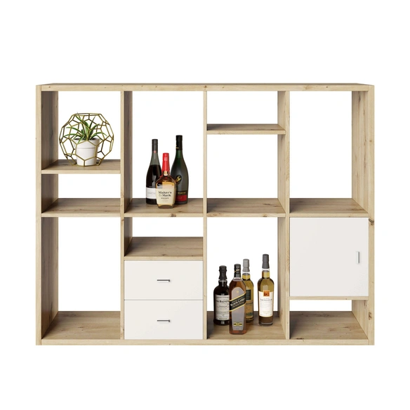 Raumteiler-Regal »Fortuna«, BxHxL: 112,5 x 146,6 x 34 cm, Holz