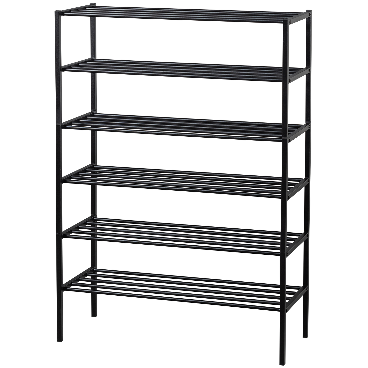 WOOOD Ferro Schoenenrek - Metaal - Zwart - 120x85x35