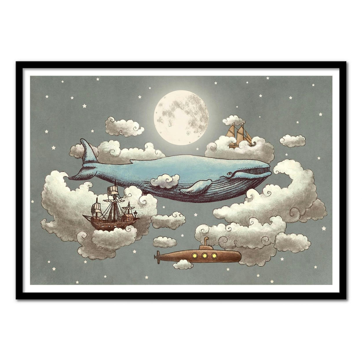 TERRY FAN - OCEAN MEETS SKY - Affiche d'art 30 x 40 cm