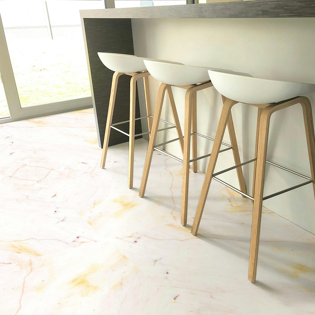 - Adhésifs stickers sol marbre rose antique 60x60cm