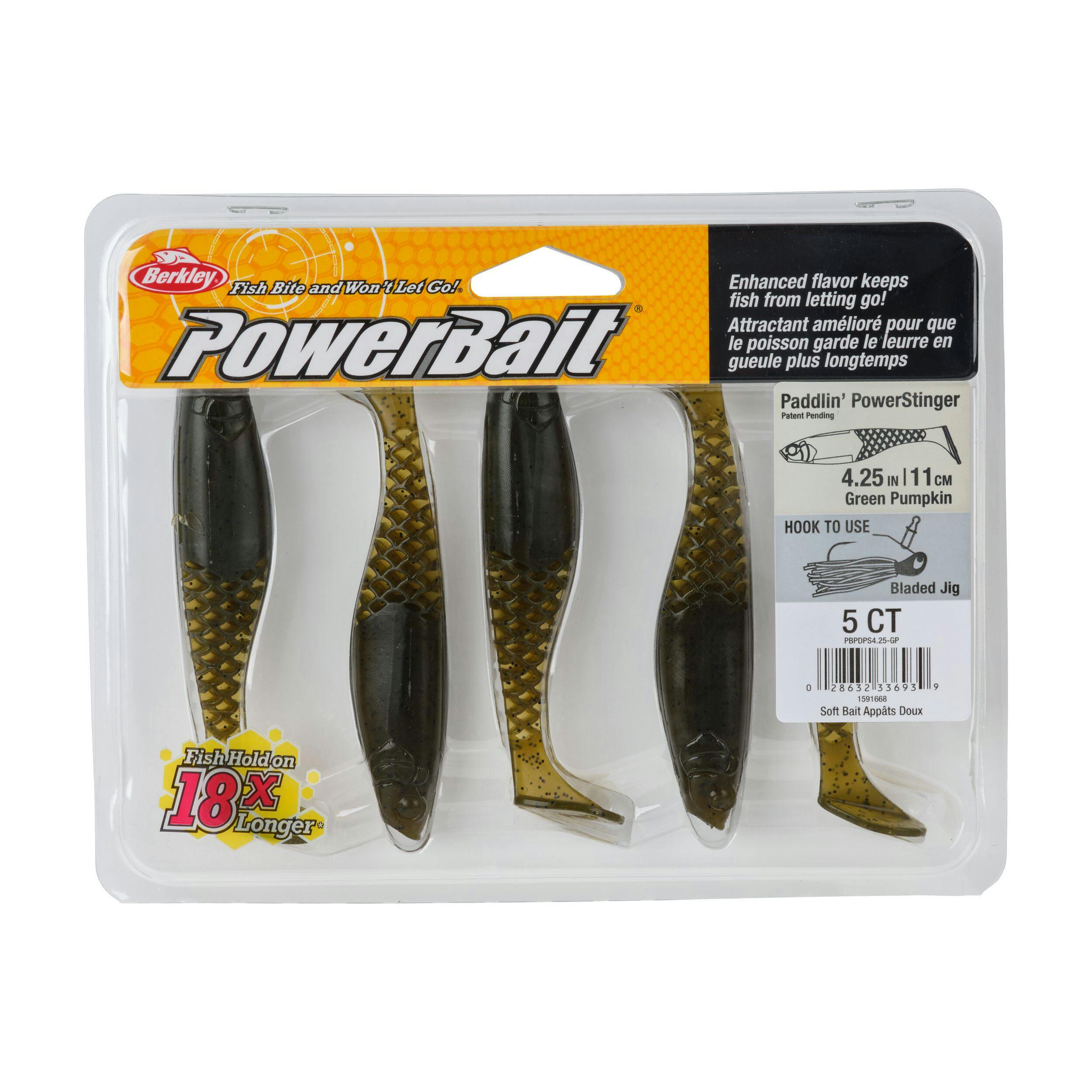 Berkley Paddlin' PowerStinger Swimbait, Assorted Colours, 4.25-in