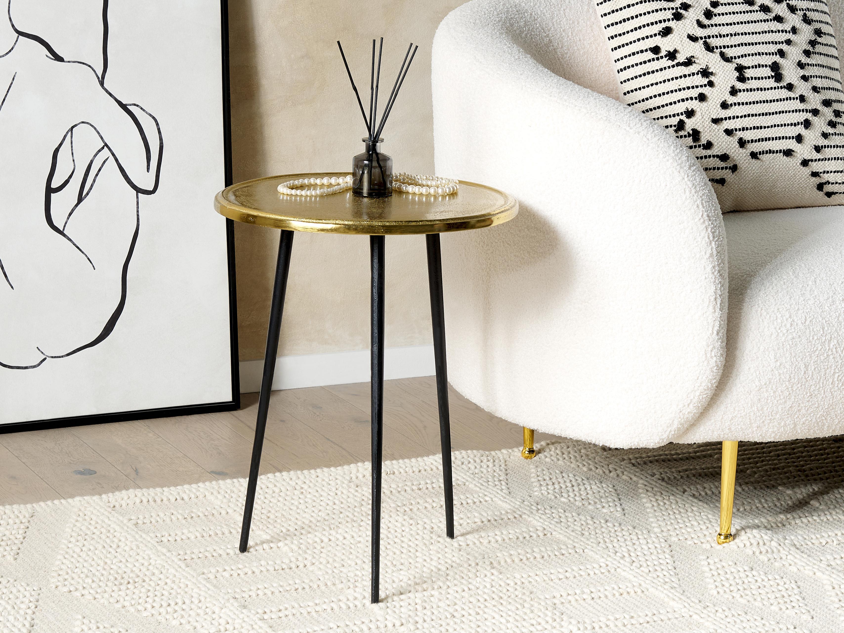 Side Table TELFER Metal Gold