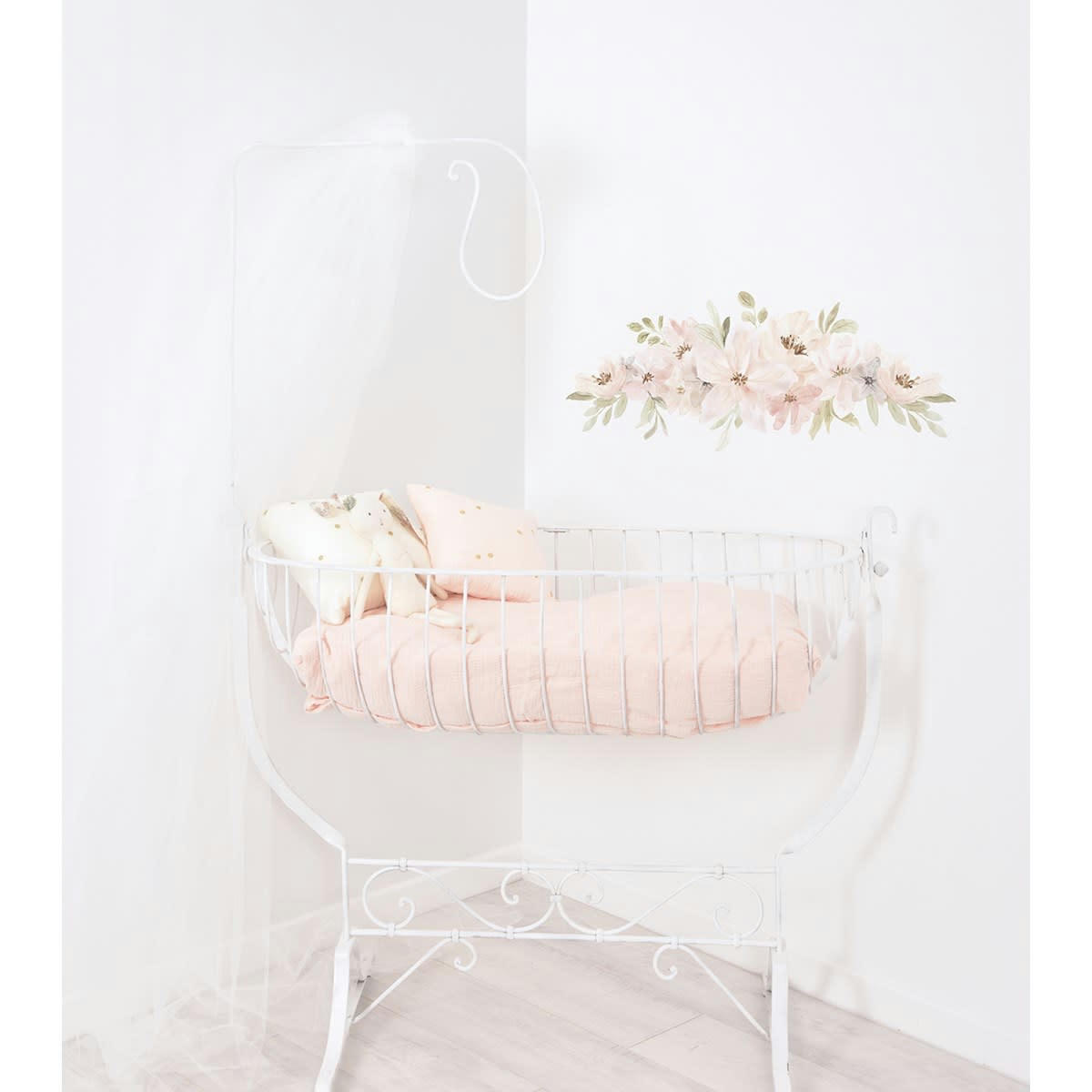 APPOLINA - Stickers fleurs en Vinyle mat Orange