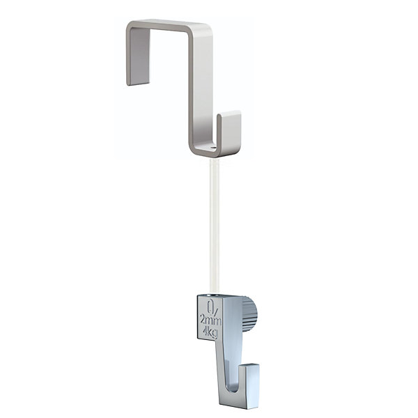 Pack de 5 kit d'accrochages tableaux Artiteq - suspension sur portes, panneaux, cloisons 21mm - Max 4kg