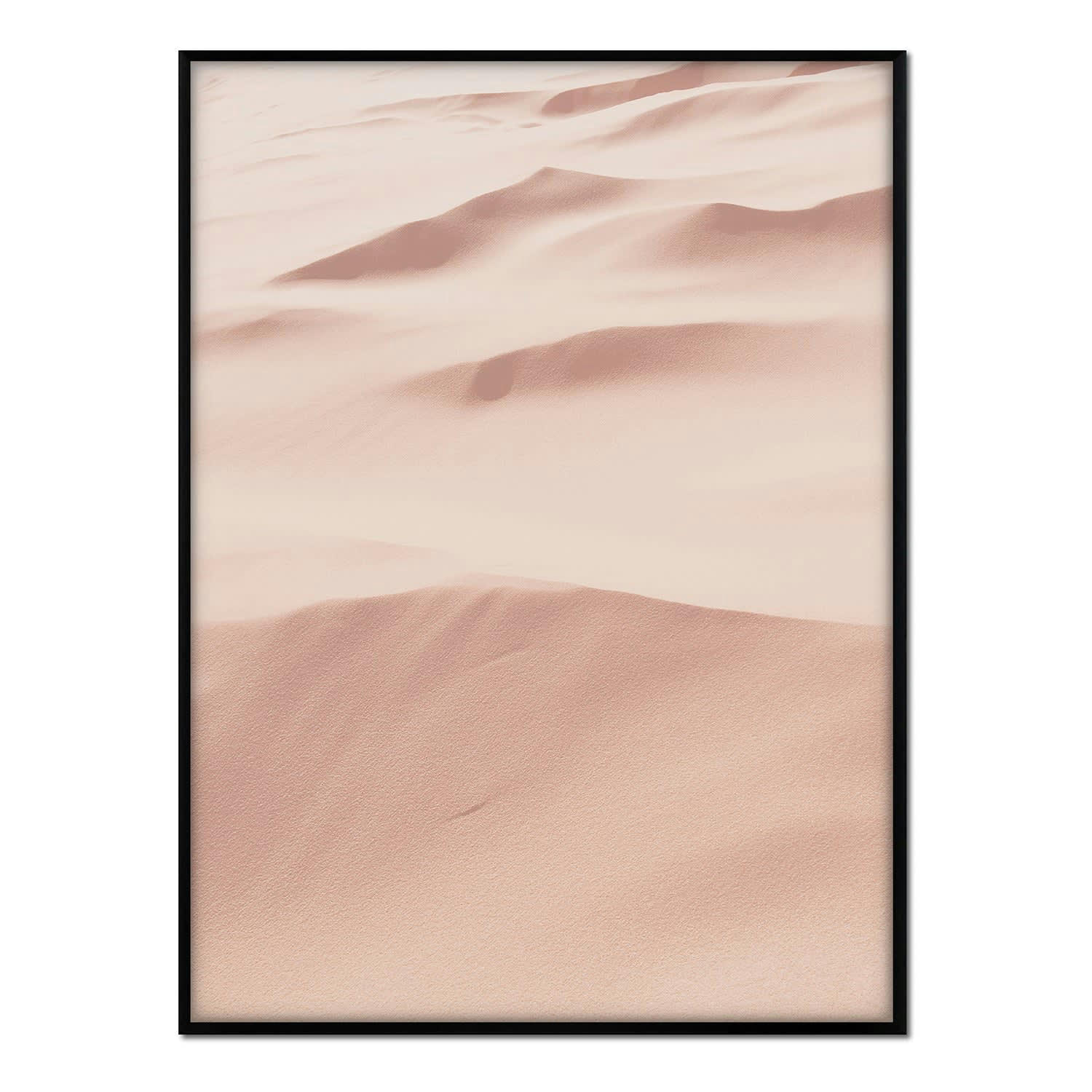 DESIERTO - Affiche avec cadre noir - Dunes du désert - 30x40